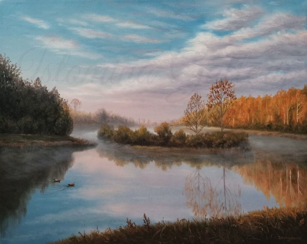 "Ранней осенью", 40х50 см. Холст, масло